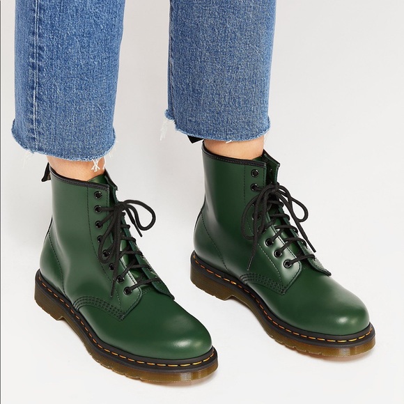 Dr. Martens | Shoes | Dr Martens 46 Smooth Leather Lace Up Boots In Green  Smooth Leather 7 | Poshmark